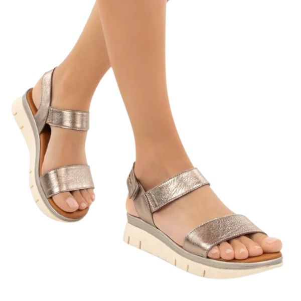 Muya 31279 Nami Platin Kadın Anatomik Sandalet