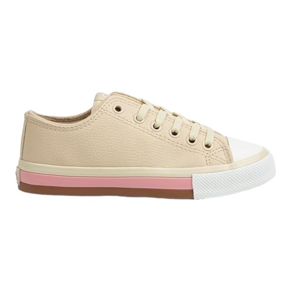 Benetton BN-30725 Bej Kadın Spor Ayakkabı