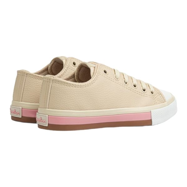 Benetton BN-30725 Bej Kadın Spor Ayakkabı