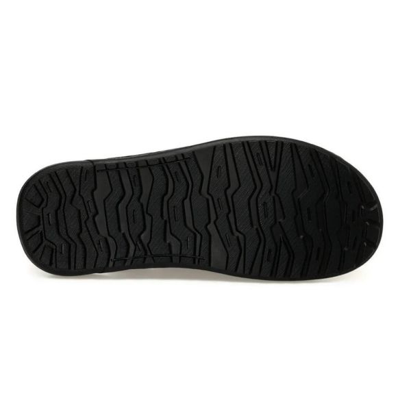 Polaris 107397 4FX Siyah Erkek Comfort Deri Sandalet