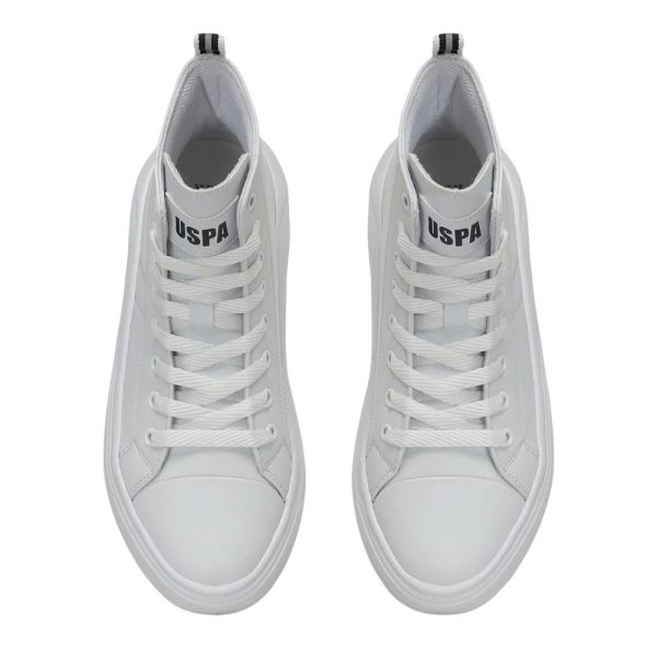 U.S Polo Assn Clementine PU 3PR Beyaz Kadın High Sneaker