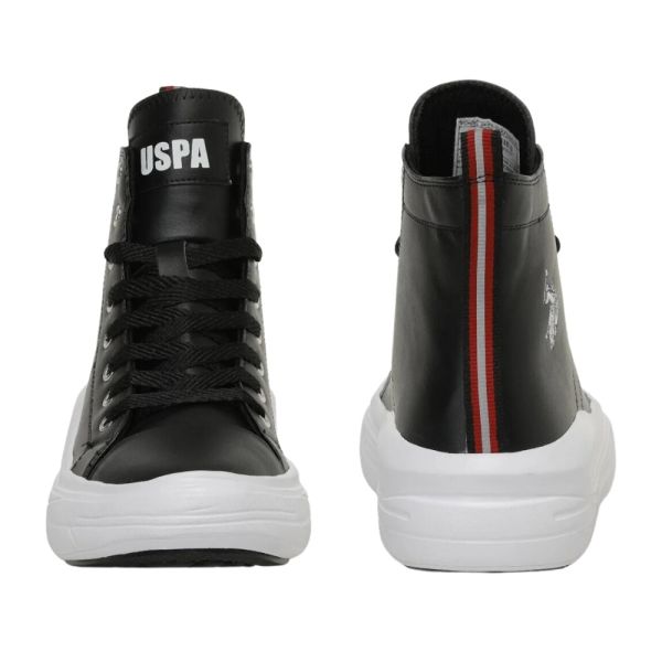 U.S Polo Assn Clementine PU 3PR Siyah Kadın High Sneaker