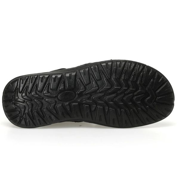 Polaris 170007 3FX Kahve Erkek Comfort Deri Sandalet