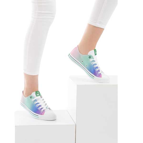 Benetton BN-30178 Mor Kadın Spor Ayakkabı