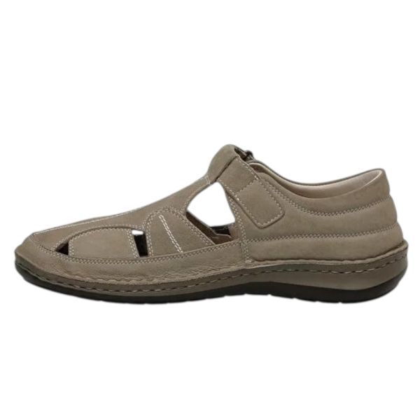 Polaris 107408N 4FX Kum Erkek Comfort Deri Sandalet