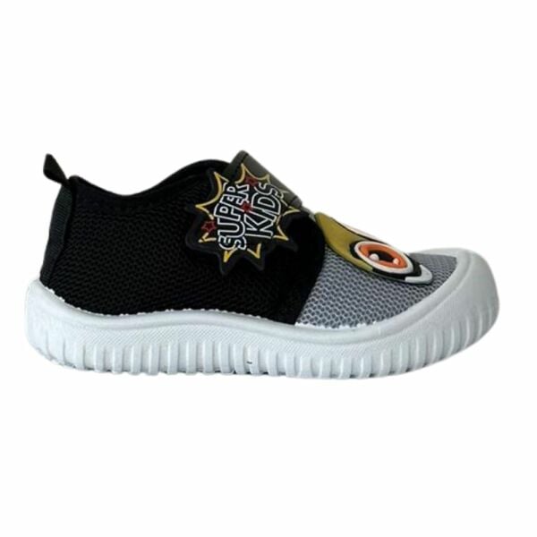 Gezer 3349 Siyah/Beyaz Bebe Kreş Yazlık Ev Ayakkabısı