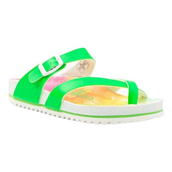 Benetton BN-1028 Yeşil Kadın Parmak Arası Terlik