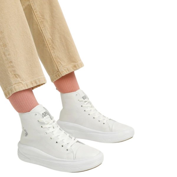 U.S Polo Assn Clementine PU 2PR Beyaz Kadın Sneaker