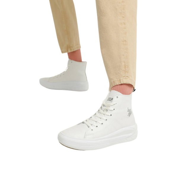 U.S Polo Assn Clementine PU 2PR Beyaz Kadın Sneaker