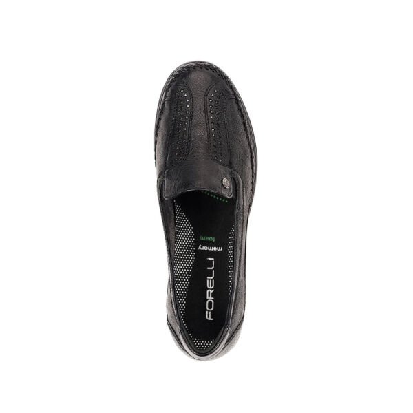 Forelli 25182-H Moriza Siyah Kadın Comfort Deri Ayakkabı 40