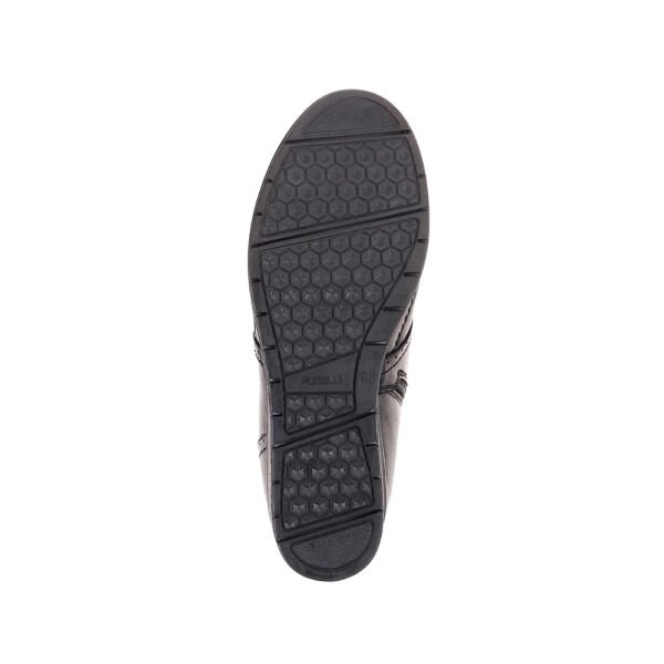 Forelli 25157-H Moly Siyah Kadın Comfort Deri Hallux Bot