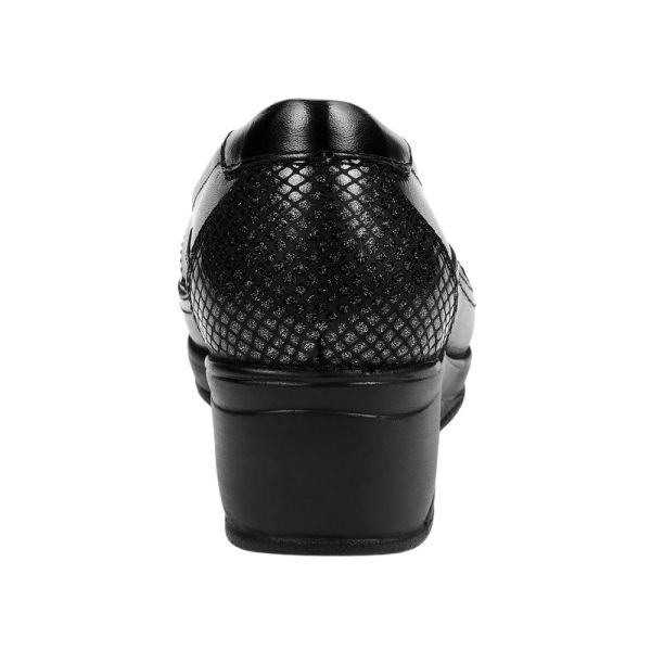 Forelli 57603-G Rosa Siyah Kadın Comfort Deri Ayakkabı
