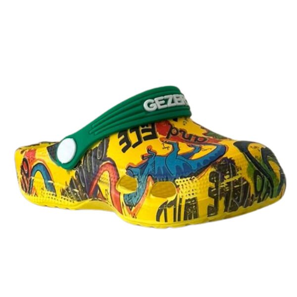 Gezer 14076 Sarı Çocuk Plaj Terlik Sandalet