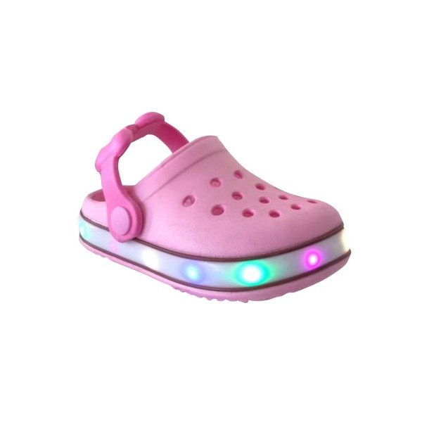 Akınal Bella Pembe Işıklı Çocuk Havuz/Deniz Terlik Sandalet
