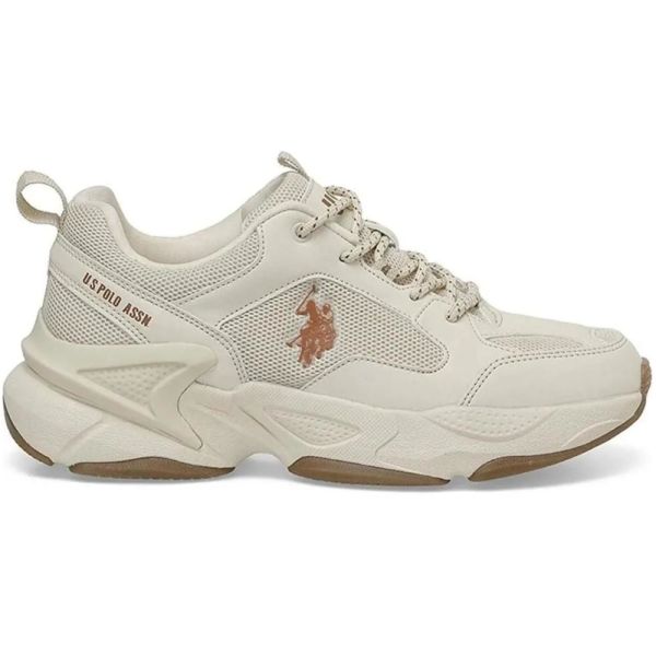 U.S Polo Assn Maybe Wmn 5FX Bej Kadın Spor Ayakkabı