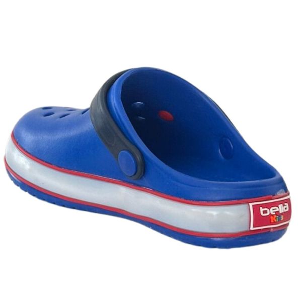 Akınal Bella E196 F.017 Saks Mavi/Beyaz Işıklı Çocuk Terlik