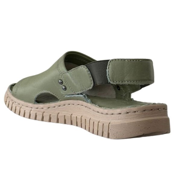 Forelli 38501 Gloria-G Avokado Kadın Comfort Deri Sandalet