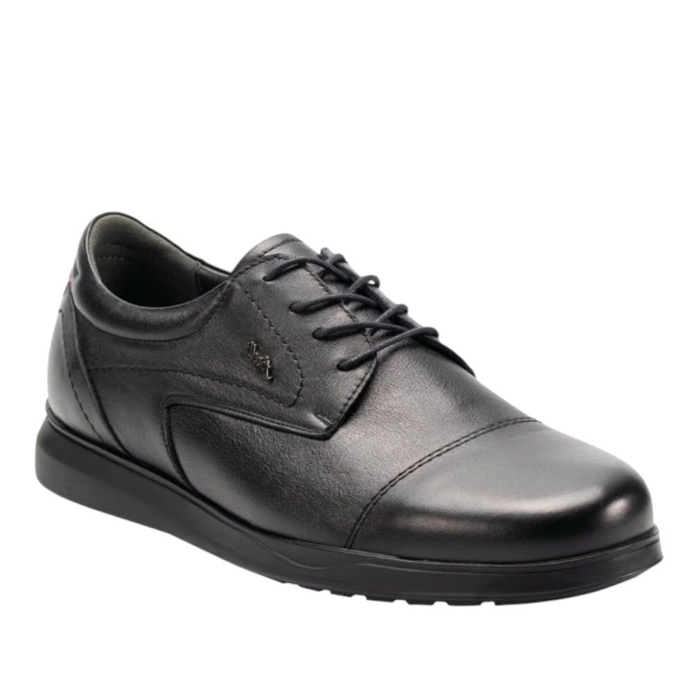 Forelli 46804-G Dani Siyah Erkek Comfort Deri Ayakkabı