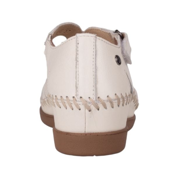 Forelli 22521 Sally-G Bej Kadın Comfort Deri Sandalet