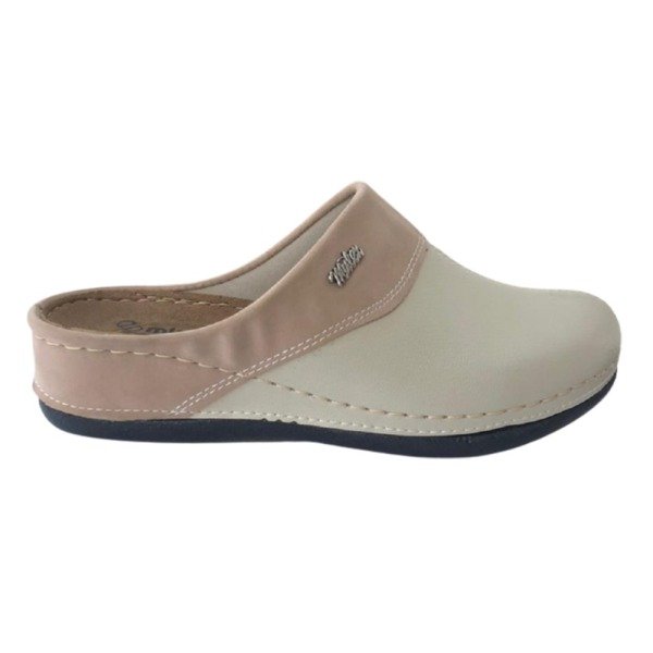 Mulex 2551 Krem Kadın Hastane/Hemşire Comfort Sabo Terlik