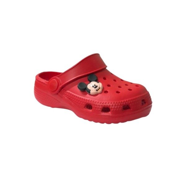E012 Kırmızı Çocuk Mickey Mouse Havuz/Deniz Terlik Sandalet