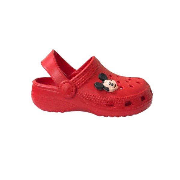 E012 Kırmızı Çocuk Mickey Mouse Havuz/Deniz Terlik Sandalet