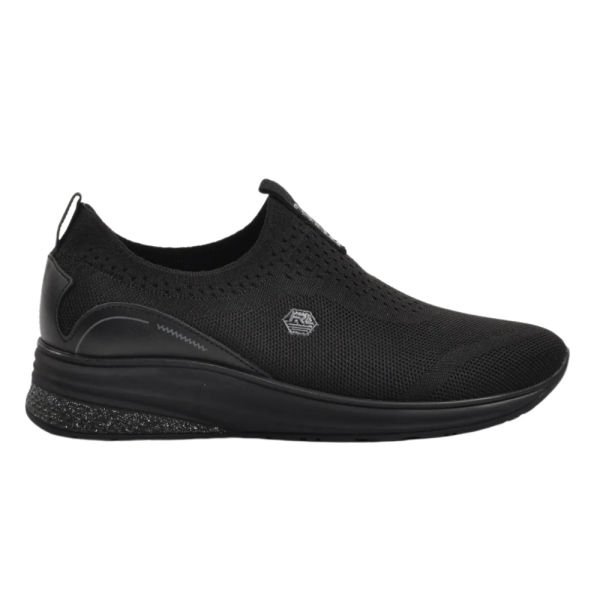 Forelli 30007-G Elvin Siyah Kadın Comfort Spor Ayakkabı