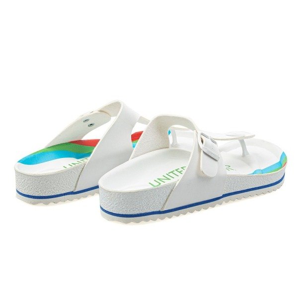 Benetton BN-1022 Beyaz Erkek Parmak Arası Terlik