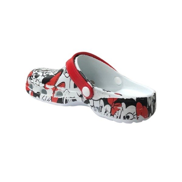 Beyaz Kadın Mickey Mouse Hastane Sabo Terlik Sandalet