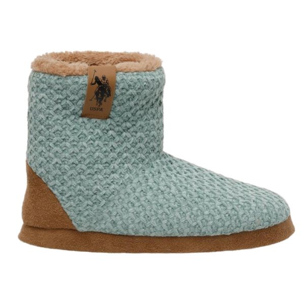 U.S Polo Assn Knitty 2PR Mint Kadın Ev Botu
