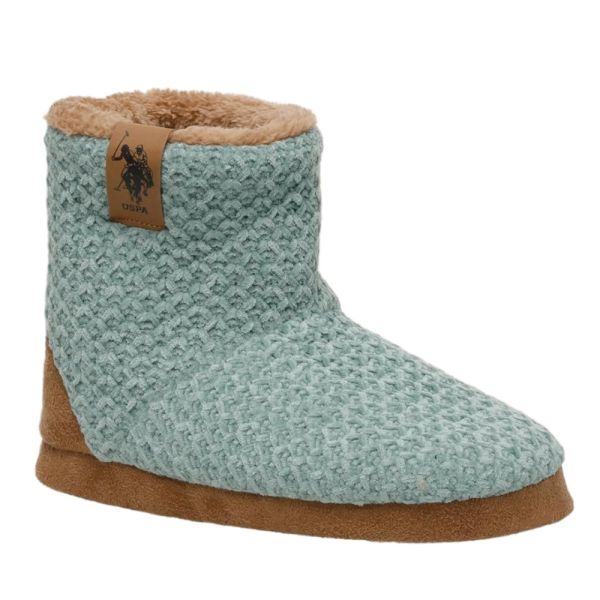 U.S Polo Assn Knitty 2PR Mint Kadın Ev Botu