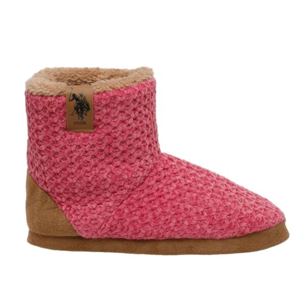U.S Polo Assn Knitty 2PR Fuşya Kadın Ev Botu