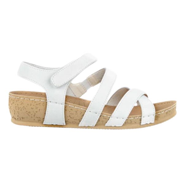 Muya 32221 Bamboo Beyaz Kadın Anatomik Sandalet