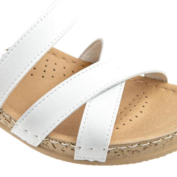Muya 32221 Bamboo Beyaz Kadın Anatomik Sandalet