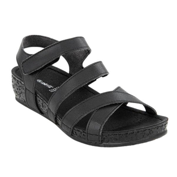 Muya 32221 Bamboo Siyah Kadın Anatomik Sandalet