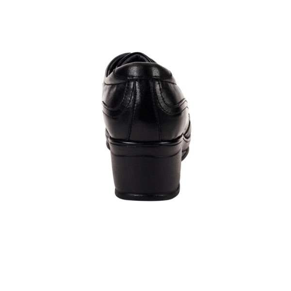 Forelli 57602-G Defne Siyah Kadın Comfort Deri Ayakkabı