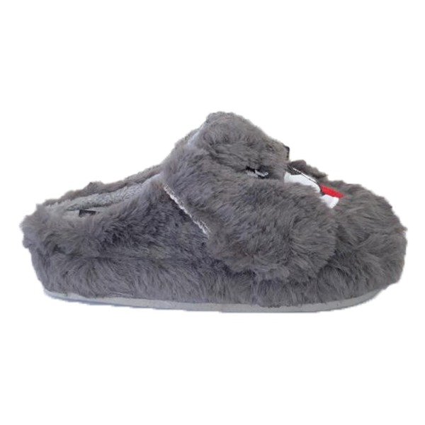 Cex Köpek 1PR Koyu Gri Çocuk Ev İçi Terlik