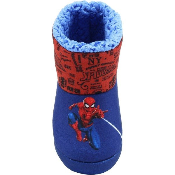 Spiderman Vemor 1PR Saks Mavi Çocuk Panduf Ev Botu