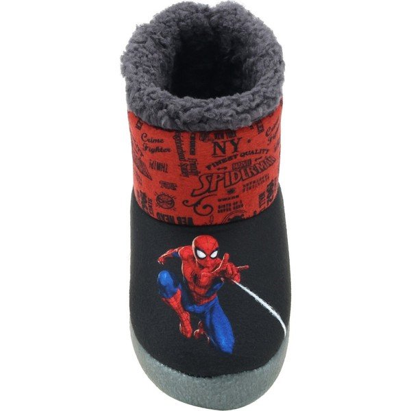 Spiderman Vemor 1PR Siyah Çocuk Panduf Ev Botu