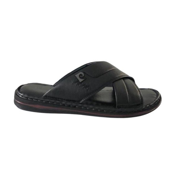 Pierre Cardin 6586 Siyah Erkek Deri Comfort Terlik