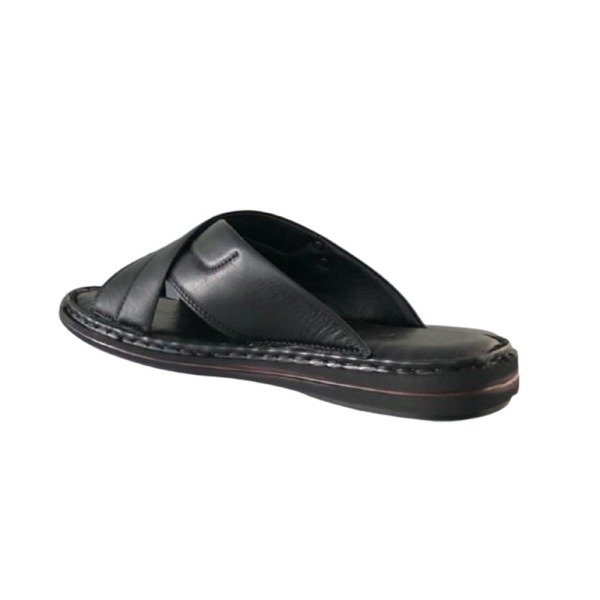 Pierre Cardin 6586 Siyah Erkek Deri Comfort Terlik
