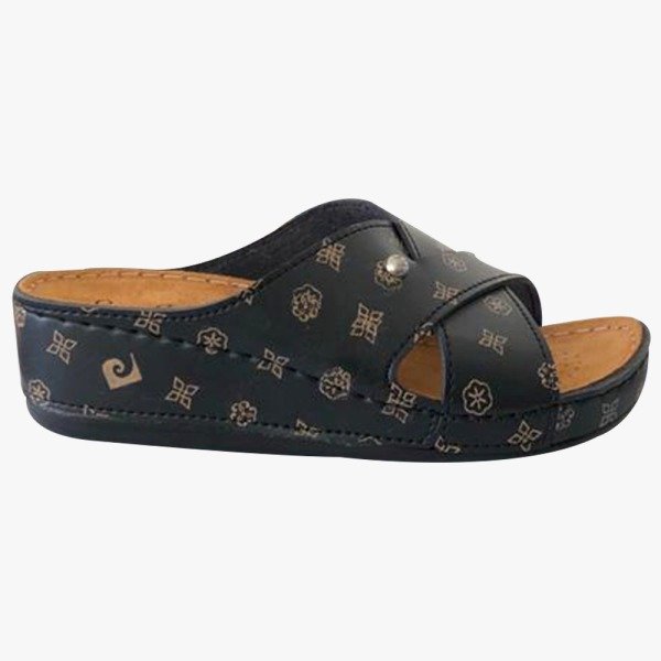 Pierre Cardin 6175 Siyah Kadın Günlük Comfort Terlik
