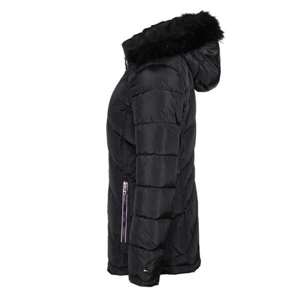 Tommy Hilfiger Kadın Kapüşonlu Mont TW2MP918-BLK