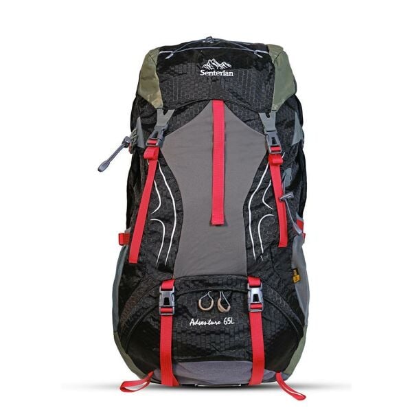 Milo Senterlan Cave 65 LT Sırt Çantası S2188-4-CAVE-BLACK/RED