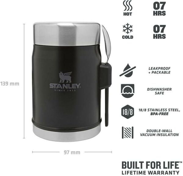Stanley Klasik Paslanmaz Çelik Yemek Termosu Kaşıklı 0,40 Lt