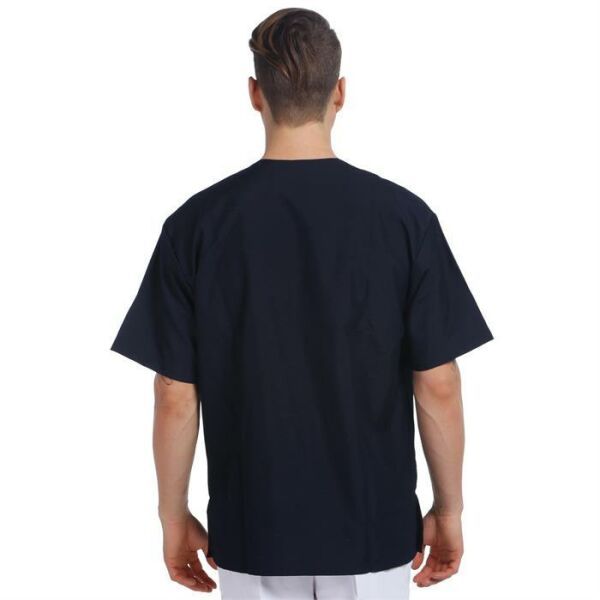 V Yaka Ceket Kısa Kol Lacivert