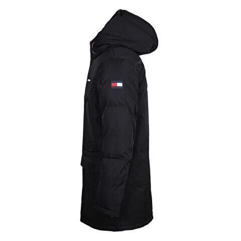 Tommy Hilfiger Arctic Cloth Parka Erkek Mont Siyah