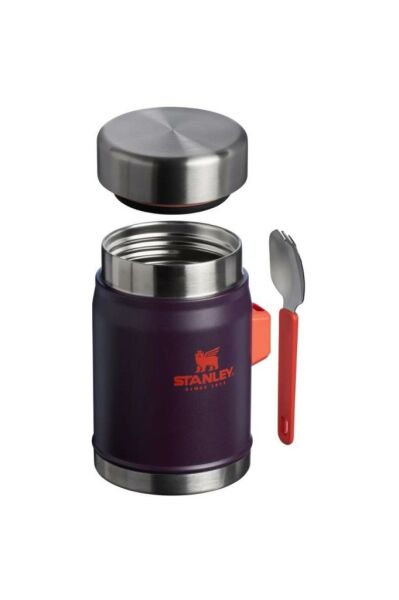 Stanley Classic Paslanmaz Çelik Mor Yemek Termosu Kaşıklı 0.40L