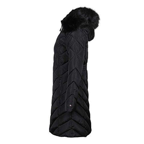 Tommy Hilfiger Kadın Mont Siyah TW2MP186-BLK