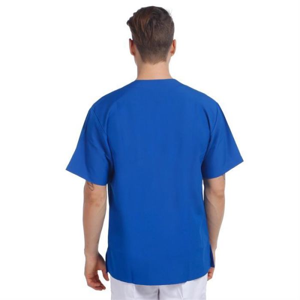 V Yaka Ceket Kısa Kol Sax Mavi